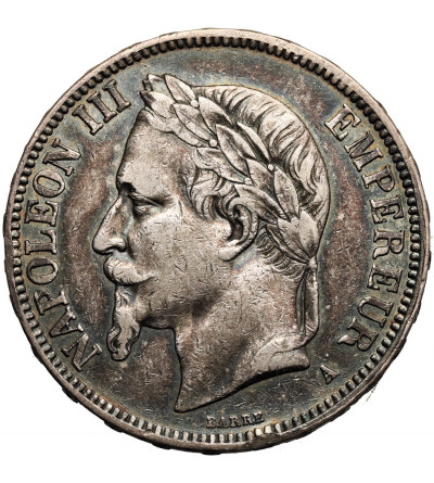 France, Napoleon III (1852-1870). 5 Francs 1867 A, Paris