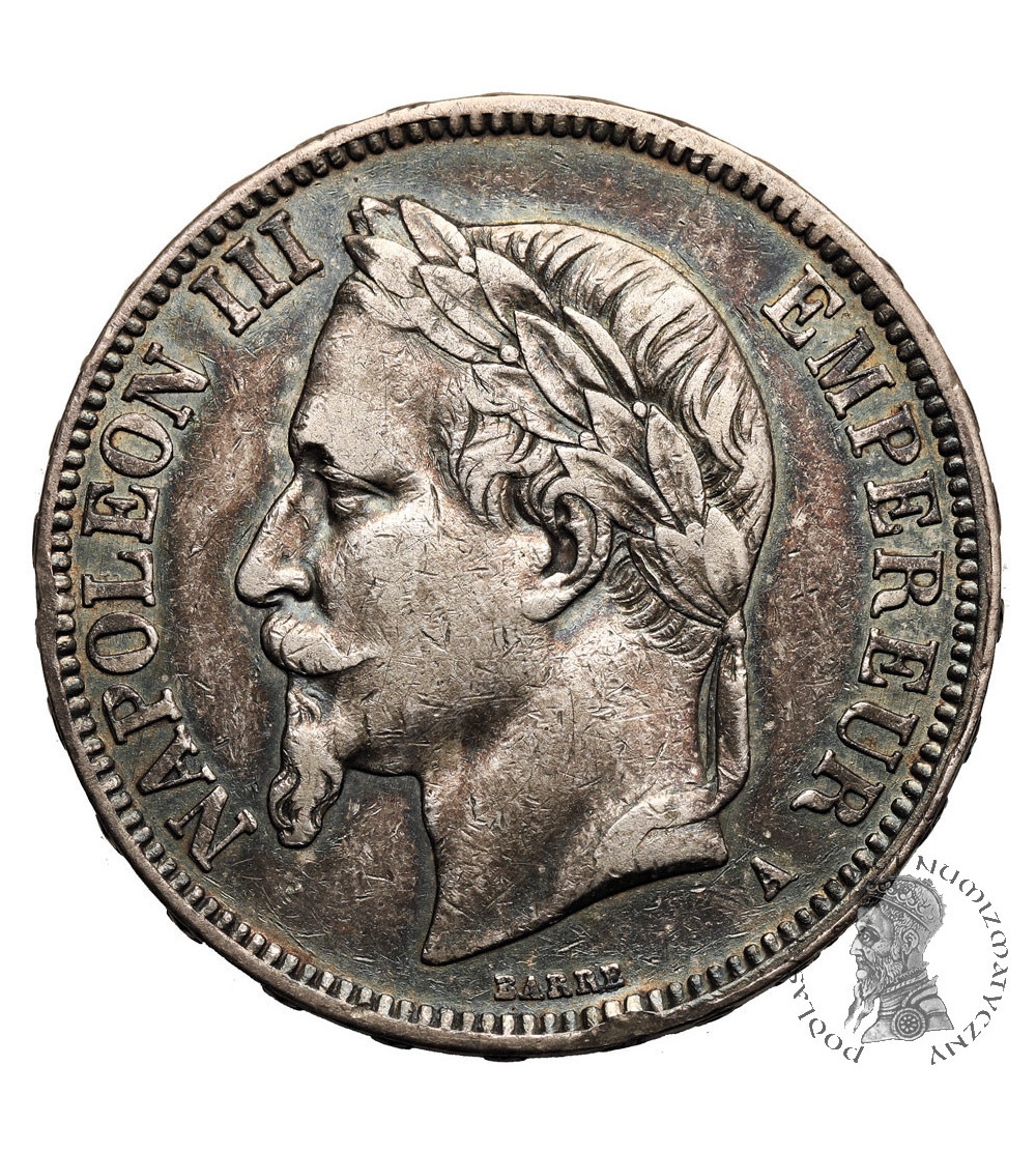 France, Napoleon III (1852-1870). 5 Francs 1867 A, Paris France, Napoleon III (1852-1870). 5 Francs 1867 A, Paris