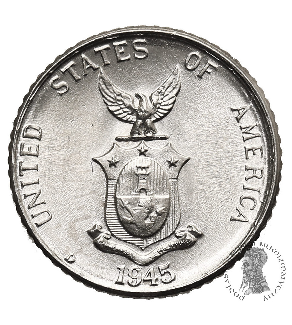 Philippines, US Administration / Commonwealth. 10 Centavos 1945 D