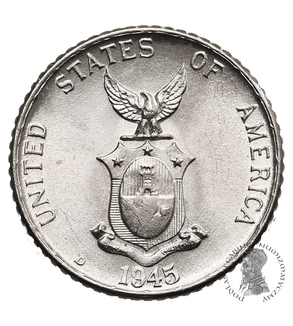Filipiny, Amerykańska Administracja / Commonwealth. 10 Centavos 1945 D
