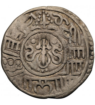 Nepal, Królestwo Bhatgaon, Jaya Ranajit Malla, 1722-1769 AD. Mohar, NS 842 / 1722 AD, emisja dla Tybetu