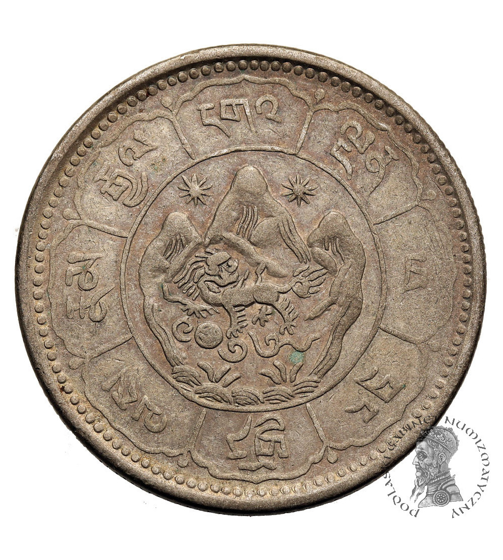 Tybet. 10 Srang, BE 16-24 / 1950 AD, Tapchi - bez kropki po dacie