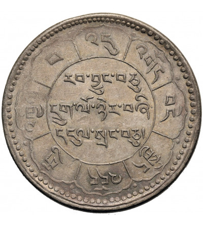 Tybet. 10 Srang, BE 16-24 / 1950 AD, Tapchi - z kropką po dacie