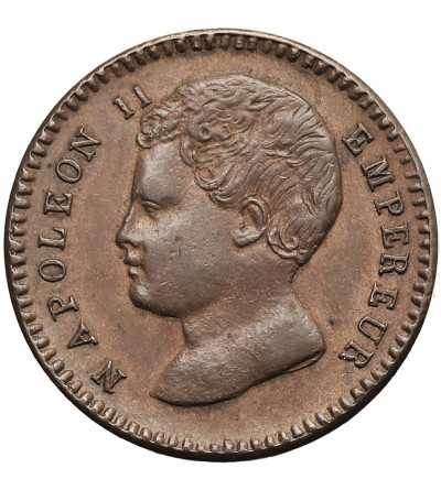 France, Napoleon II (1811-1832), pretender to the throne. ESSAI 1 Centime 1816 (1860), Brussels (Würden)
