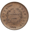 France, Napoleon II (1811-1832), pretender to the throne. ESSAI 1 Centime 1816 (1860), Brussels (Würden)