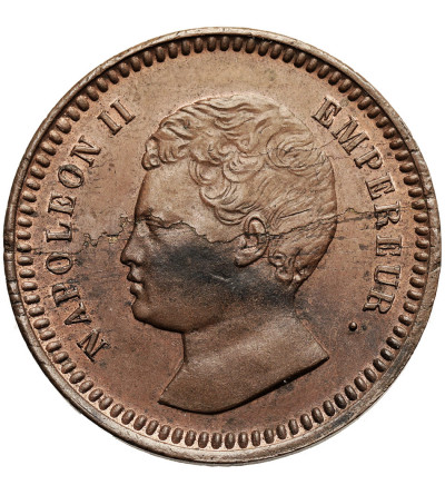 France, Napoleon II (1811-1832), pretender to the throne. ESSAI 10 Centimes 1816 (1860), Brussels (Würden)