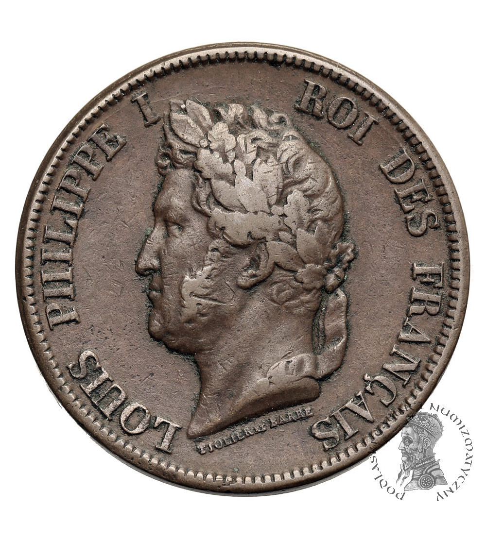 French Colonies, Louis Philippe I (1830-1848). 10 Centimes 1839 A, Paris, minted for Guadeloupe French Colonies, Louis Philippe I (1830-1848). 10 Centimes 1839 A, Paris, minted for Guadeloupe