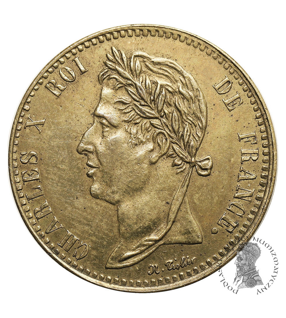 Francuskie Kolonie, Karol X (1824-1830). 5 Centimes 1829 A, bite dla Gujany