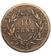 French Colonies, Charles X (1824-1830). 10 Centimes 1827 H, La Rochelle, for Martinique and Guadeloupe