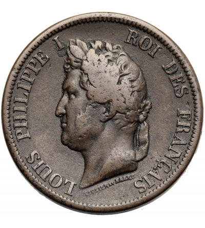 Francuskie Kolonie, Ludwik Filip I (1830-1848). 10 Centimes 1844 A, bite dla Markiz