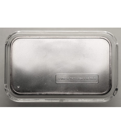 Poland. Silver bar Ag 1 Oz .999, Trade Union of Police Officers of the Capital City