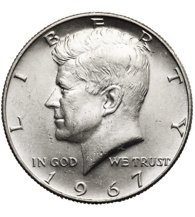USA. 1/2 ,,Kennedy Half Dollar" 1967, Filadelfia
