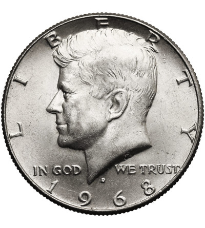 USA. 1/2 “Kennedy Half Dollar” 1968 D, Denver