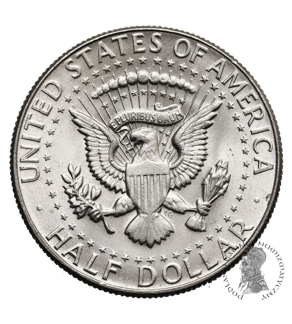 USA. 1/2 ,,Kennedy Half Dollar" 1968 D, Denver