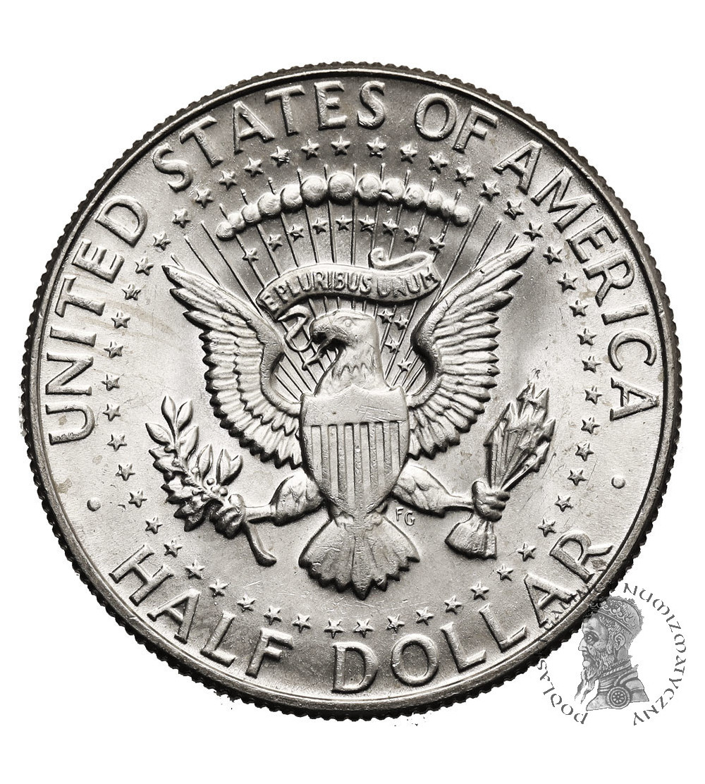 USA. 1/2 ,,Kennedy Half Dollar" 1968 D, Denver