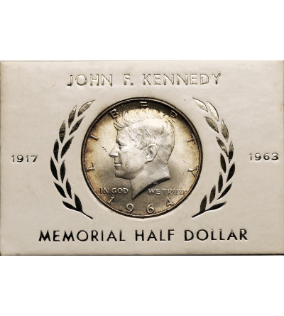 USA. 1/2 “Kennedy Half Dollar” 1964, Philadelphia - “Memorial Half Dollar”