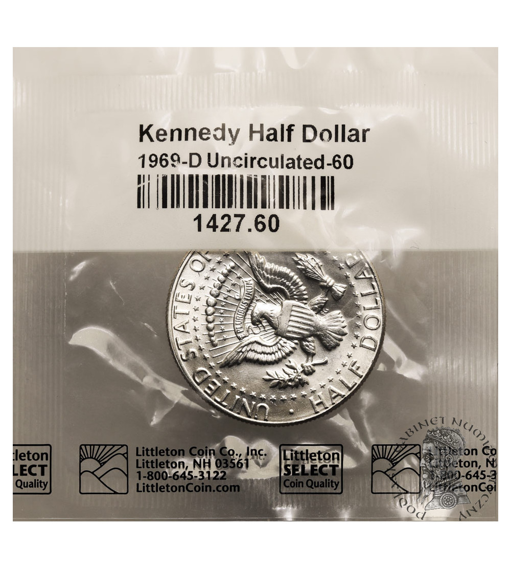 USA. 1/2 “Kennedy Half Dollar” 1969 D, Denver USA. 1/2 “Kennedy Half Dollar” 1969 D, Denver