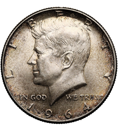 USA. 1/2 ,,Kennedy Half Dollar" 1964, Filadelfia