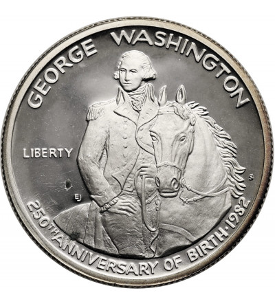 USA. 1/2 Dollar 1982 S, San Francisco, 250th Anniversary of George Washington's Birthday - Proof