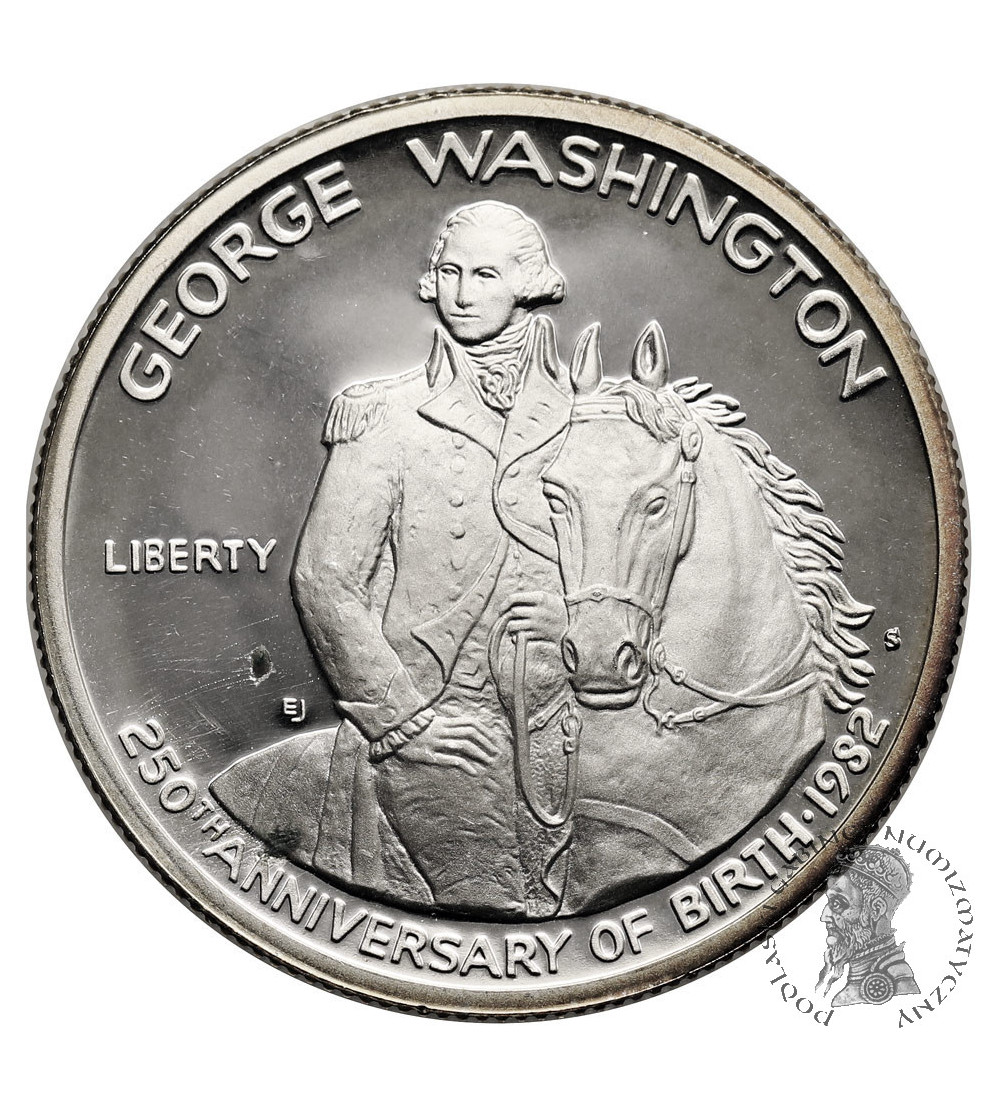 USA. 1/2 Dollar 1982 S, San Francisco, 250th Anniversary of George Washington's Birthday - Proof USA. 1/2 Dollar 1982 S, San Francisco, 250th Anniversary of George Washington's Birthday - Proof