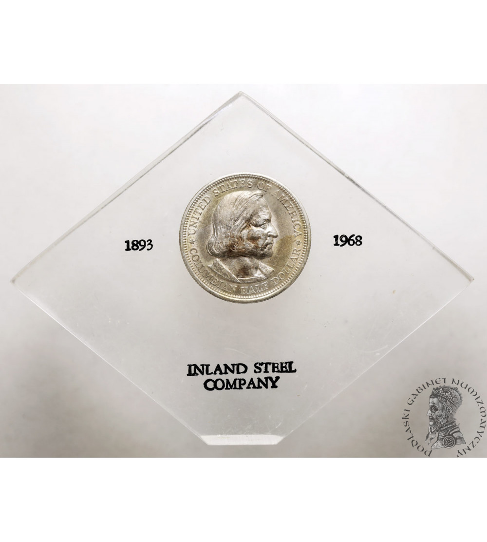 USA. 1/2 Dollar 1893, Philadelphia, Columbian Exposition - Inland Steel Company USA. 1/2 Dollar 1893, Philadelphia, Columbian Exposition - Inland Steel Company