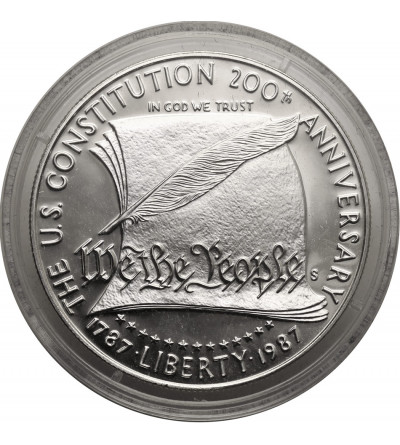 USA. 1 dolar 1987 S, San Francisco, 200 Rocznica Konstytucji - Proof