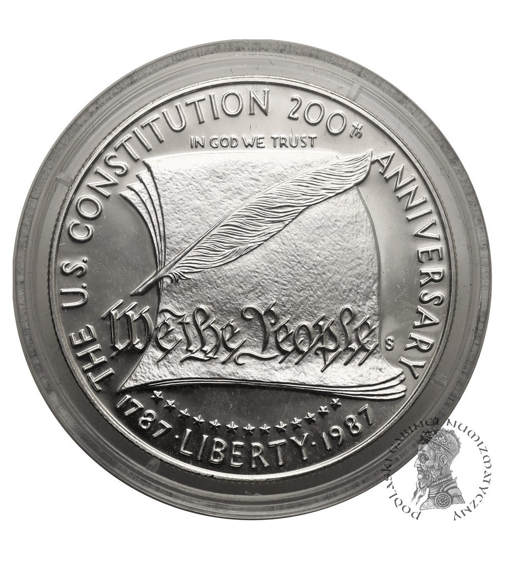 USA. 1 dolar 1987 S, San Francisco, 200 Rocznica Konstytucji - Proof