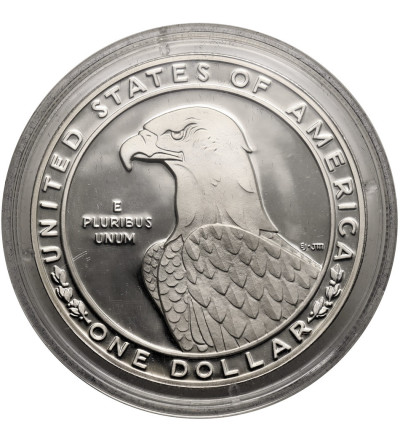 USA. 1 dolar 1983 S, San Francisco, XXIII Olimpiada w Los Angeles 1984, Rzut dyskiem - Proof