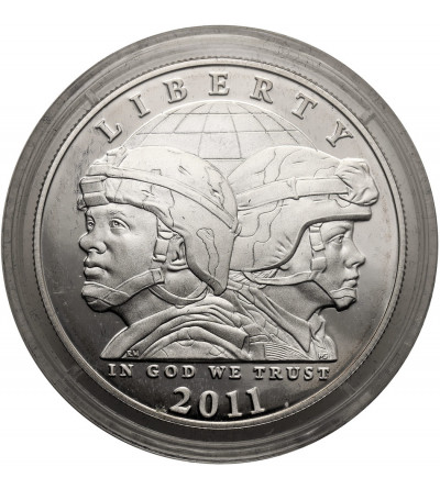 USA. 1 dolar 2011 P, Filadelfia, Armia Stanów Zjednoczonych - Proof
