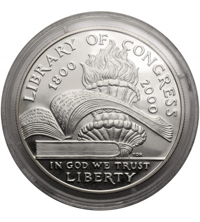 USA. 1 Dollar 2000 P, Philadelphia, 200th anniversary of the Library of Congress - Proof