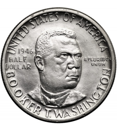 USA. 1/2 Dollar 1946, Philadelphia, Booker T. Washington Memorial
