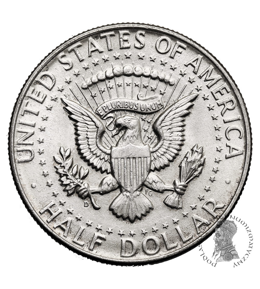 USA. 1/2 dolara ,,Kennedy Half Dollar" 1964 D, Denver USA. 1/2 dolara ,,Kennedy Half Dollar" 1964 D, Denver
