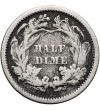 USA. 5 Cents / 1/2 Dime "Seated Liberty" 1862, Philadelphia