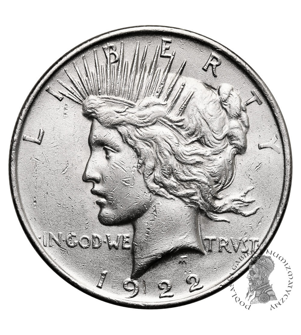 USA. 1 Dollar 1922, Philadelphia, “Peace Dollar”