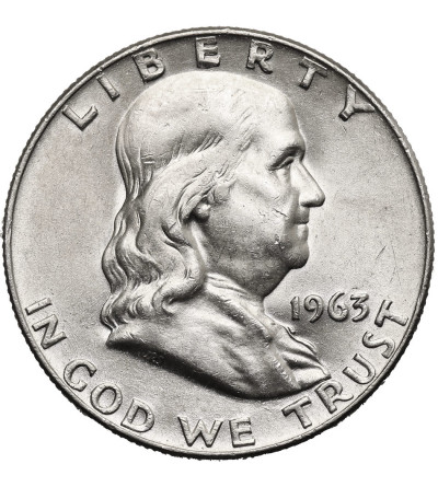 USA. 1/2 dolara 1963 D, Denver - ,,Franklin Half Dollar"