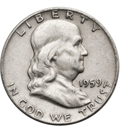 USA. 1/2 Dollar 1959 D, Denver - "Franklin Half Dollar"
