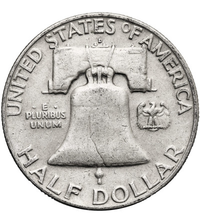 USA. 1/2 Dollar 1959 D, Denver - "Franklin Half Dollar"