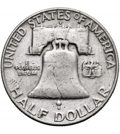 USA. 1/2 Dollar 1958 D, Denver - "Franklin Half Dollar"