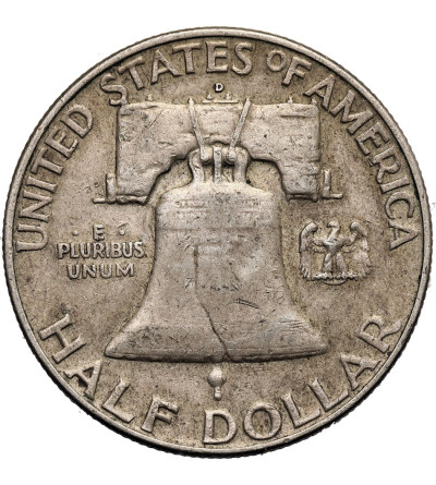 USA. 1/2 dolara 1957 D, Denver - ,,Franklin Half Dollar"