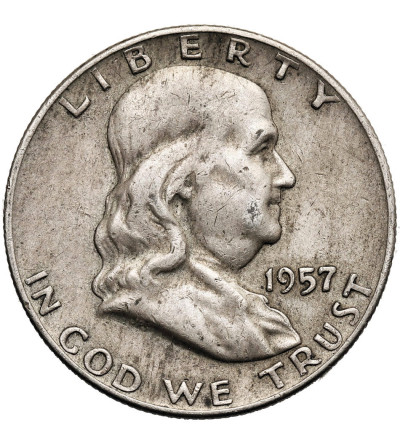 USA. 1/2 dolara 1957 D, Denver - ,,Franklin Half Dollar"
