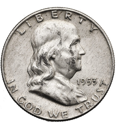 USA. 1/2 dolara 1953 D, Denver - ,,Franklin Half Dollar"