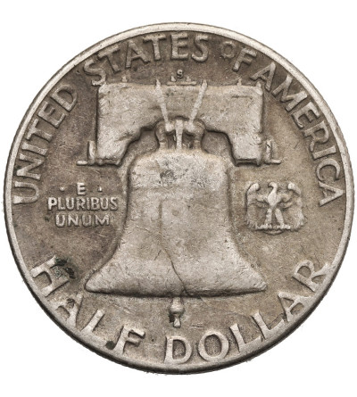 USA. 1/2 Dollar 1953 S, San Francisco - "Franklin Half Dollar"
