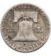 USA. 1/2 Dollar 1953 S, San Francisco - "Franklin Half Dollar"