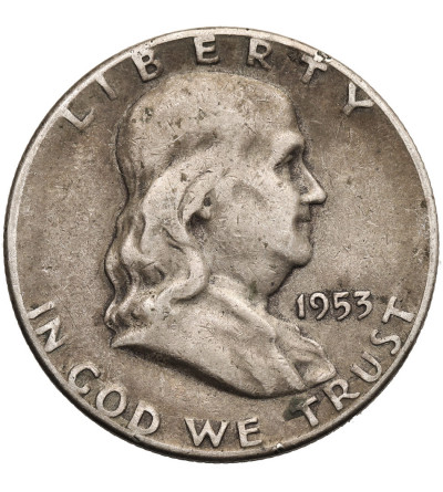 USA. 1/2 dolara 1953 S, San Francisco - ,,Franklin Half Dollar"