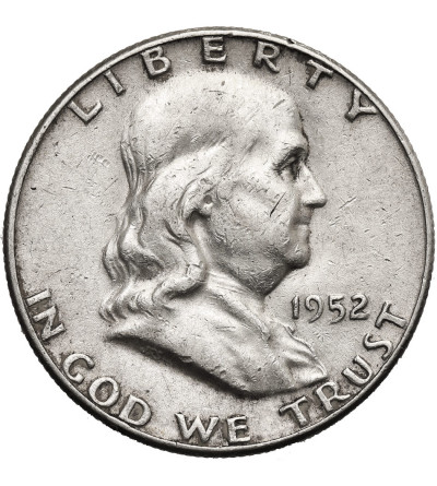 USA. 1/2 Dollar 1952, Philadelphia - "Franklin Half Dollar"