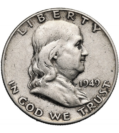 USA. 1/2 Dollar 1949, Philadelphia - "Franklin Half Dollar"