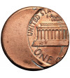 USA. 1 Cent “Lincoln Cent”, mint made error - struck off center