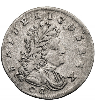 Germany. Prussia / Brandenburg-Preussen, Friedrich I 1701-1713. 3 Gröscher 1713 CG, Königsberg mint
