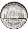 USA. 5 Cents 1945 D, “Jefferson Wartime Nickel”, Denver
