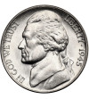 USA. 5 Cents 1945 D, “Jefferson Wartime Nickel”, Denver